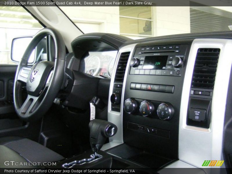 Deep Water Blue Pearl / Dark Slate Gray 2010 Dodge Ram 1500 Sport Quad Cab 4x4