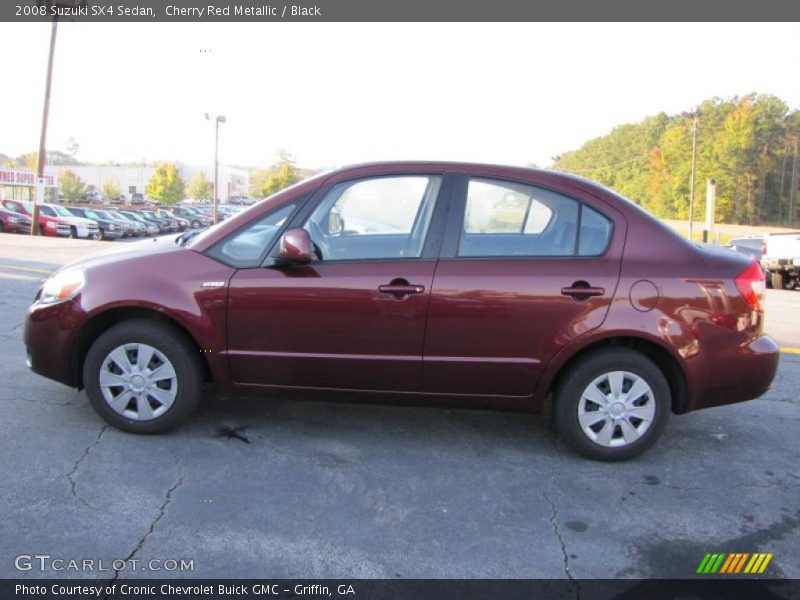 Cherry Red Metallic / Black 2008 Suzuki SX4 Sedan