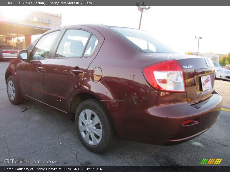 Cherry Red Metallic / Black 2008 Suzuki SX4 Sedan