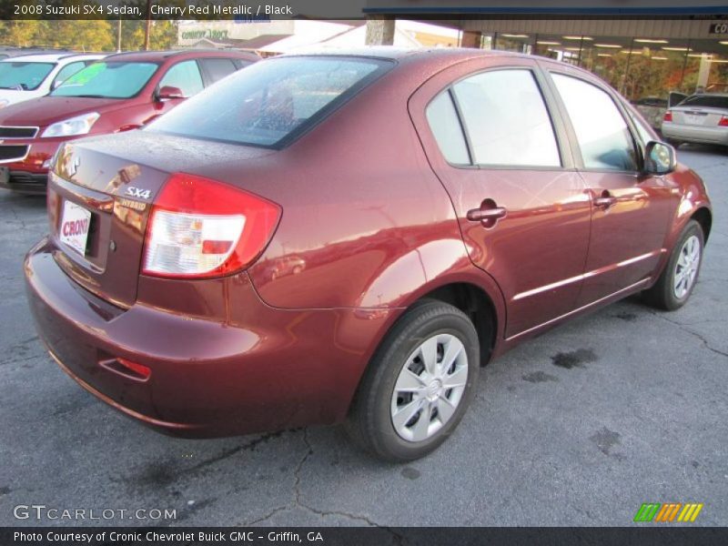 Cherry Red Metallic / Black 2008 Suzuki SX4 Sedan