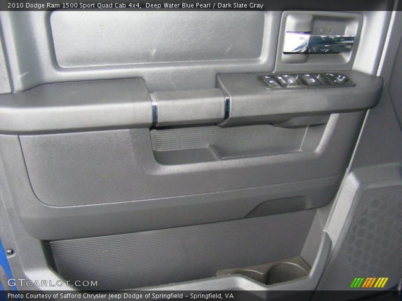 Deep Water Blue Pearl / Dark Slate Gray 2010 Dodge Ram 1500 Sport Quad Cab 4x4