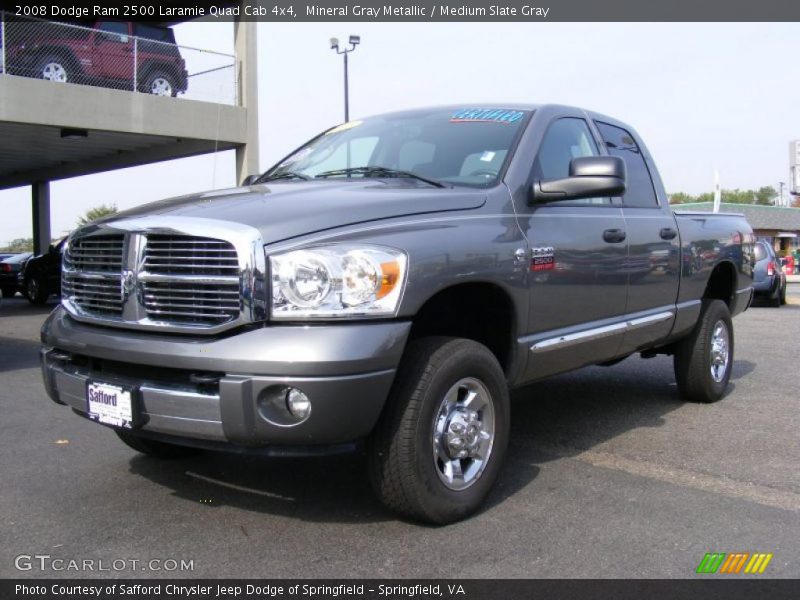 Mineral Gray Metallic / Medium Slate Gray 2008 Dodge Ram 2500 Laramie Quad Cab 4x4