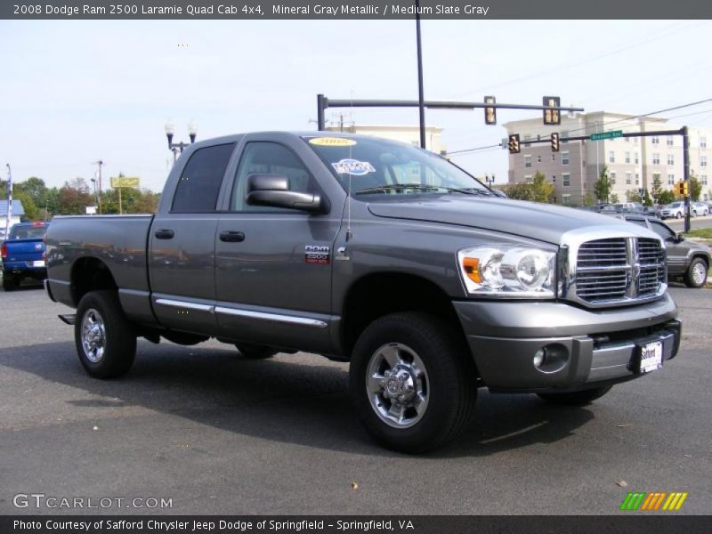 Mineral Gray Metallic / Medium Slate Gray 2008 Dodge Ram 2500 Laramie Quad Cab 4x4