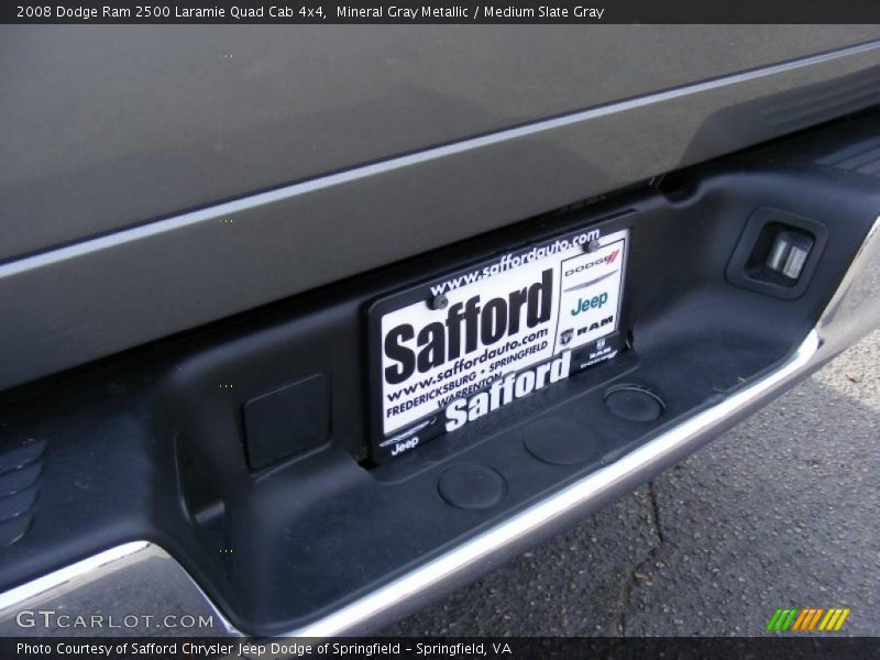 Mineral Gray Metallic / Medium Slate Gray 2008 Dodge Ram 2500 Laramie Quad Cab 4x4