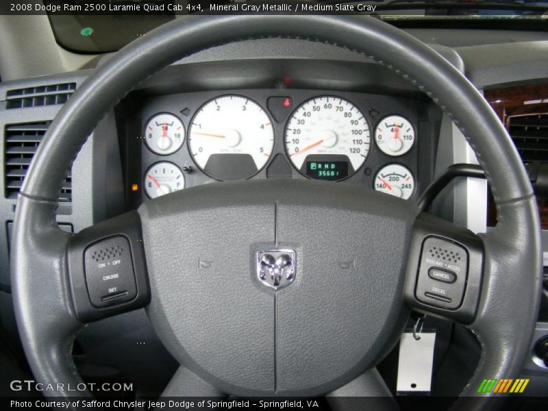 Mineral Gray Metallic / Medium Slate Gray 2008 Dodge Ram 2500 Laramie Quad Cab 4x4