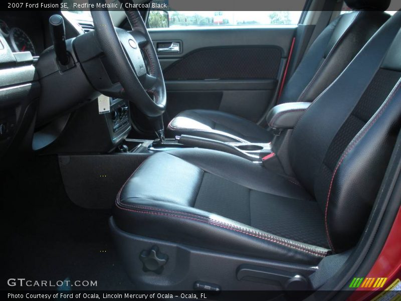 Redfire Metallic / Charcoal Black 2007 Ford Fusion SE