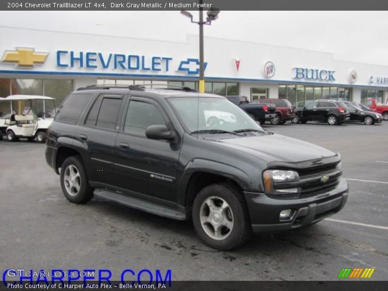 Dark Gray Metallic / Medium Pewter 2004 Chevrolet TrailBlazer LT 4x4