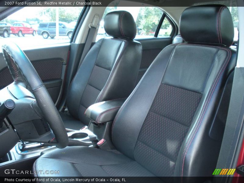 Redfire Metallic / Charcoal Black 2007 Ford Fusion SE