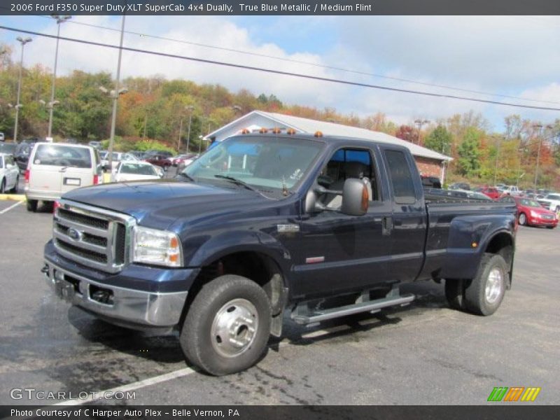 True Blue Metallic / Medium Flint 2006 Ford F350 Super Duty XLT SuperCab 4x4 Dually