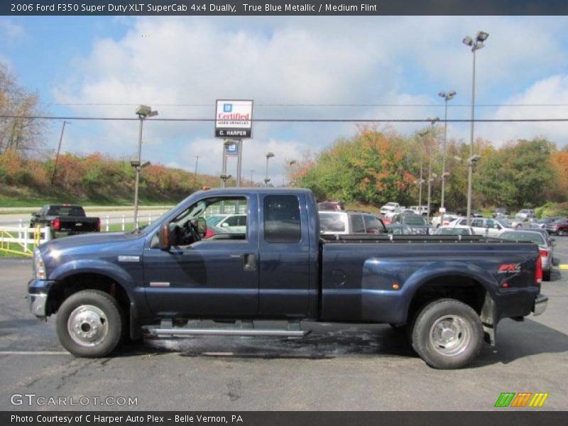 True Blue Metallic / Medium Flint 2006 Ford F350 Super Duty XLT SuperCab 4x4 Dually