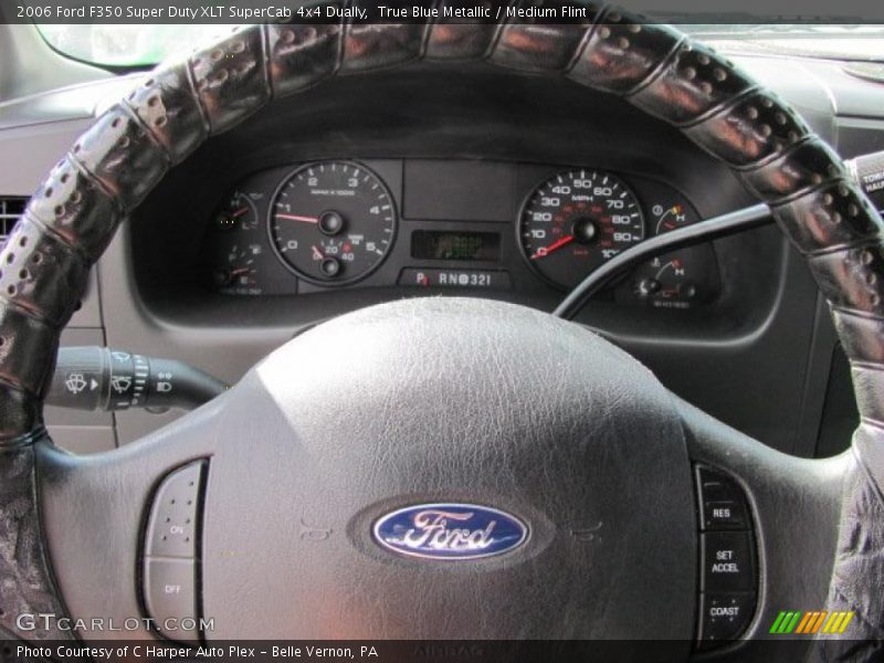 True Blue Metallic / Medium Flint 2006 Ford F350 Super Duty XLT SuperCab 4x4 Dually