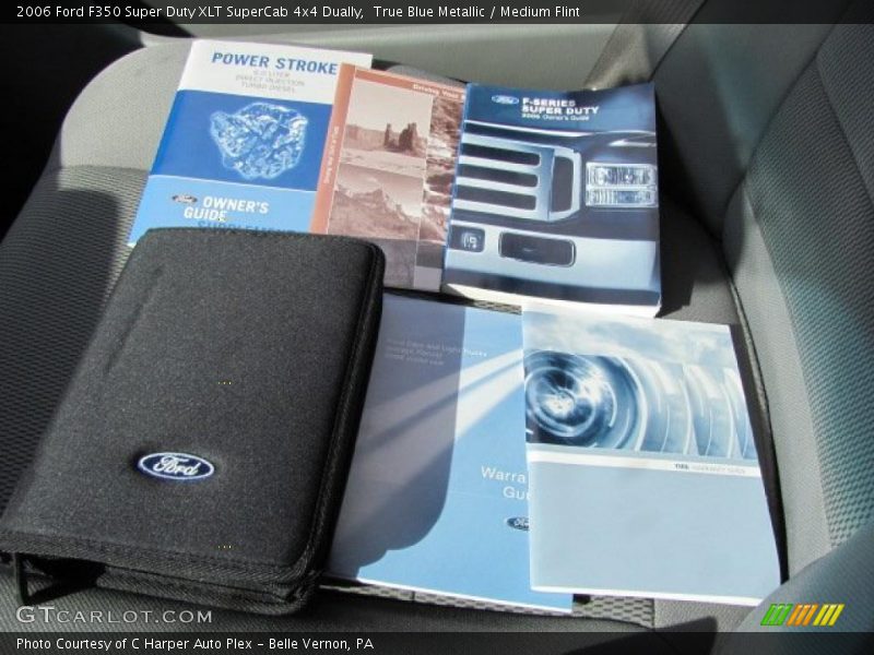 True Blue Metallic / Medium Flint 2006 Ford F350 Super Duty XLT SuperCab 4x4 Dually