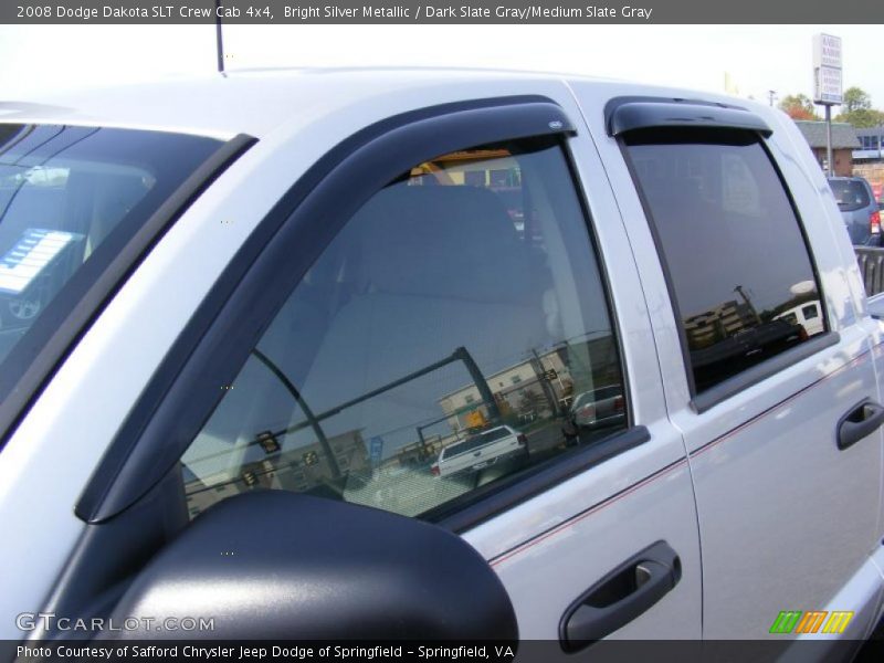 Bright Silver Metallic / Dark Slate Gray/Medium Slate Gray 2008 Dodge Dakota SLT Crew Cab 4x4