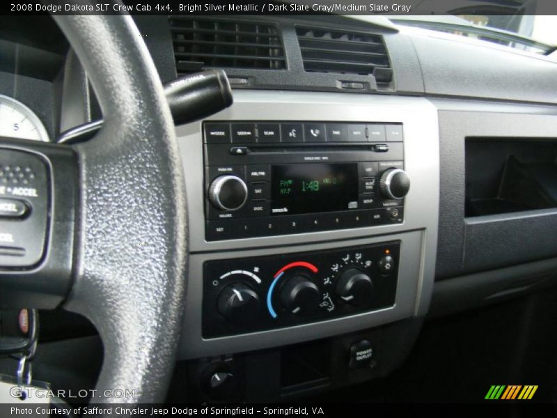 Bright Silver Metallic / Dark Slate Gray/Medium Slate Gray 2008 Dodge Dakota SLT Crew Cab 4x4
