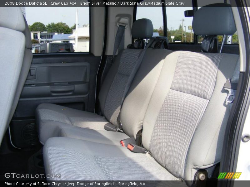 Bright Silver Metallic / Dark Slate Gray/Medium Slate Gray 2008 Dodge Dakota SLT Crew Cab 4x4