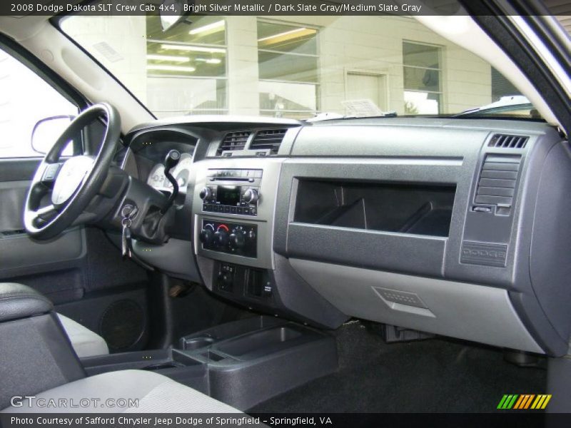 Bright Silver Metallic / Dark Slate Gray/Medium Slate Gray 2008 Dodge Dakota SLT Crew Cab 4x4