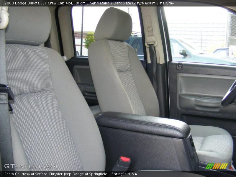 Bright Silver Metallic / Dark Slate Gray/Medium Slate Gray 2008 Dodge Dakota SLT Crew Cab 4x4