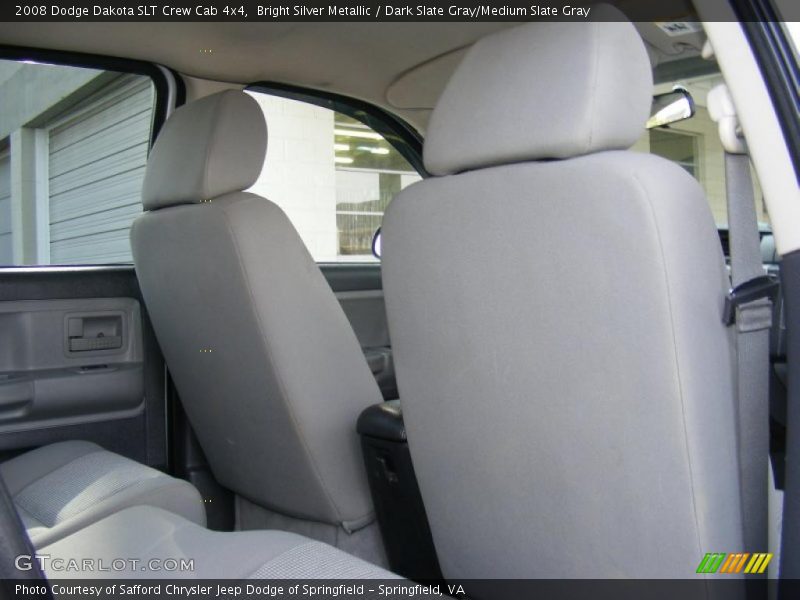 Bright Silver Metallic / Dark Slate Gray/Medium Slate Gray 2008 Dodge Dakota SLT Crew Cab 4x4