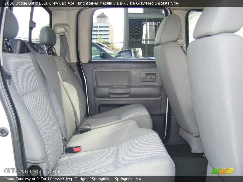 Bright Silver Metallic / Dark Slate Gray/Medium Slate Gray 2008 Dodge Dakota SLT Crew Cab 4x4