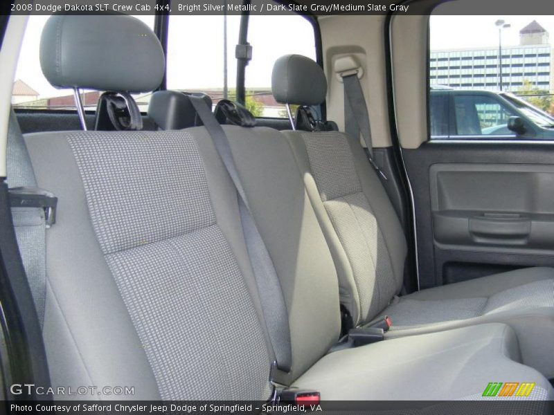 Bright Silver Metallic / Dark Slate Gray/Medium Slate Gray 2008 Dodge Dakota SLT Crew Cab 4x4