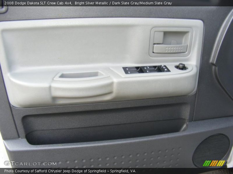 Bright Silver Metallic / Dark Slate Gray/Medium Slate Gray 2008 Dodge Dakota SLT Crew Cab 4x4