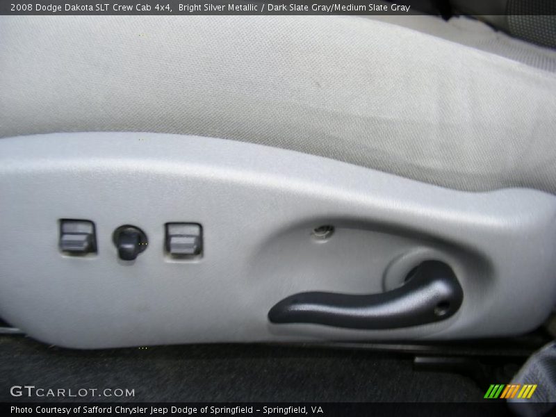 Bright Silver Metallic / Dark Slate Gray/Medium Slate Gray 2008 Dodge Dakota SLT Crew Cab 4x4