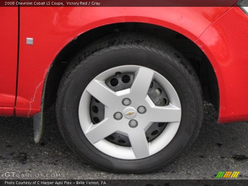 Victory Red / Gray 2008 Chevrolet Cobalt LS Coupe