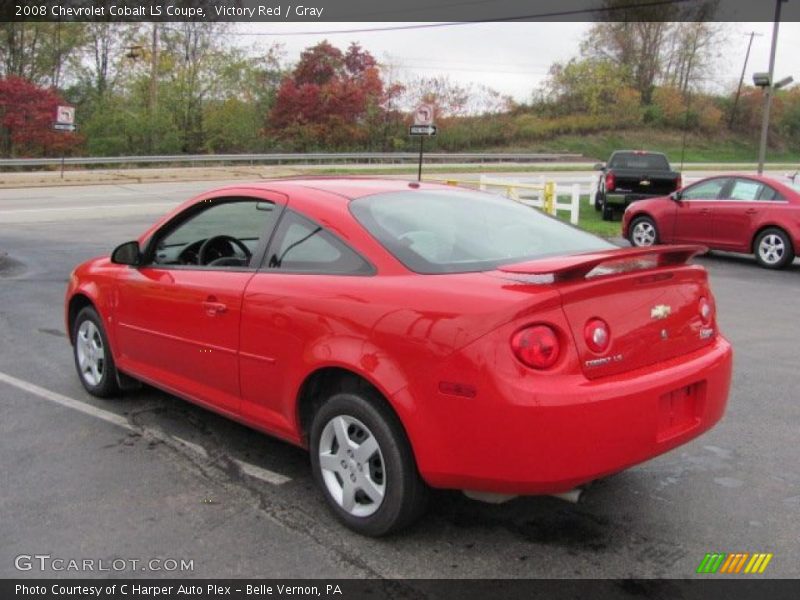 Victory Red / Gray 2008 Chevrolet Cobalt LS Coupe