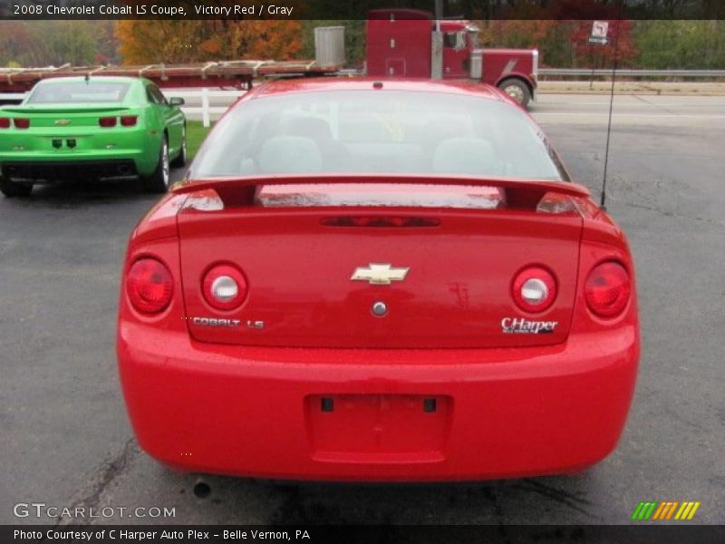 Victory Red / Gray 2008 Chevrolet Cobalt LS Coupe