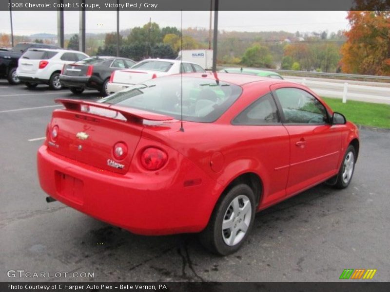 Victory Red / Gray 2008 Chevrolet Cobalt LS Coupe