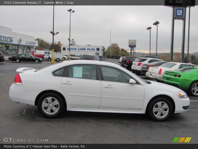 Summit White / Gray 2010 Chevrolet Impala LT