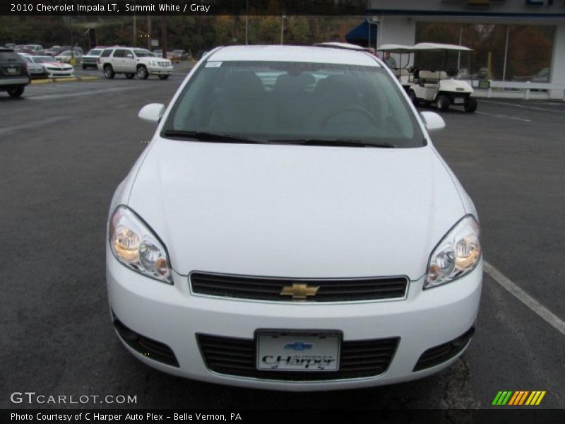 Summit White / Gray 2010 Chevrolet Impala LT