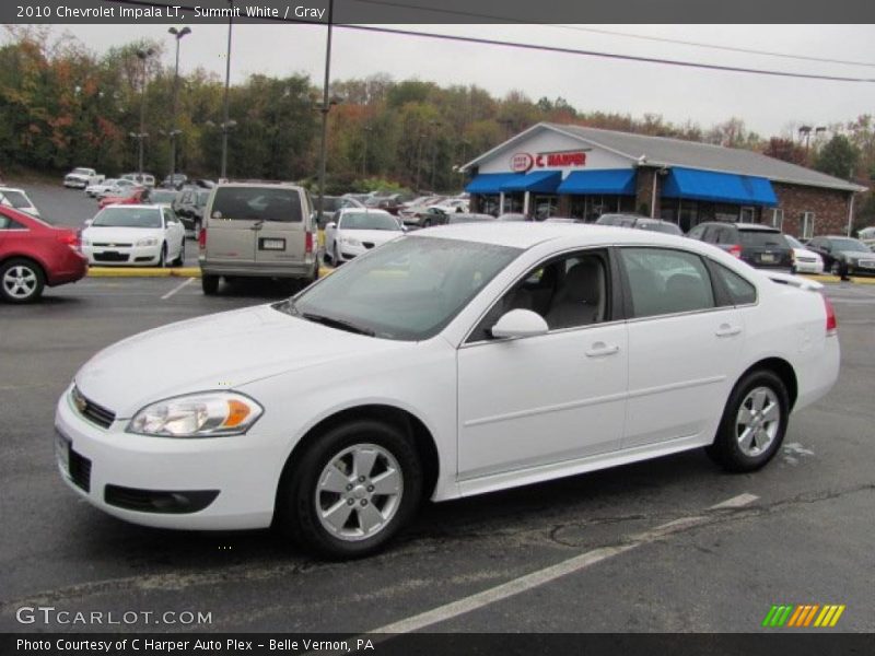 Summit White / Gray 2010 Chevrolet Impala LT