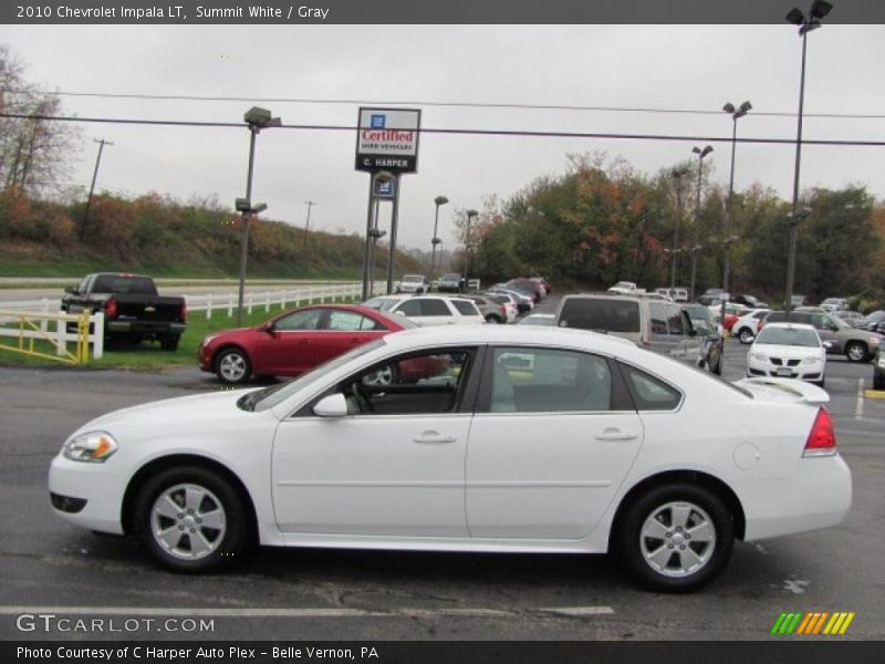 Summit White / Gray 2010 Chevrolet Impala LT