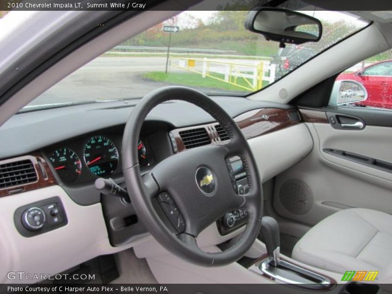 Summit White / Gray 2010 Chevrolet Impala LT