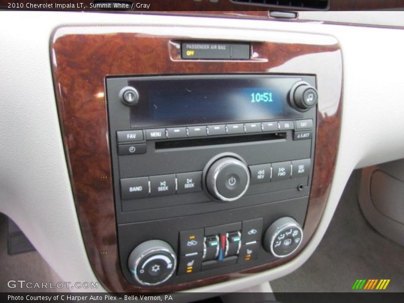 Summit White / Gray 2010 Chevrolet Impala LT