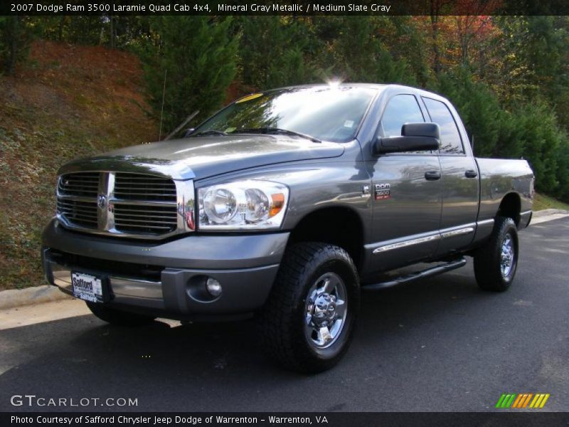 Mineral Gray Metallic / Medium Slate Gray 2007 Dodge Ram 3500 Laramie Quad Cab 4x4