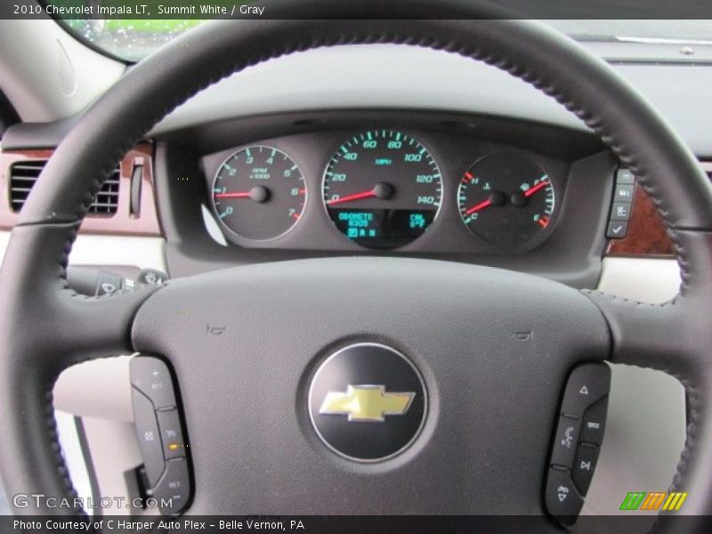Summit White / Gray 2010 Chevrolet Impala LT