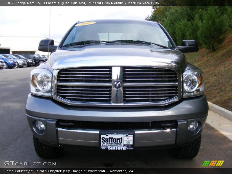 Mineral Gray Metallic / Medium Slate Gray 2007 Dodge Ram 3500 Laramie Quad Cab 4x4