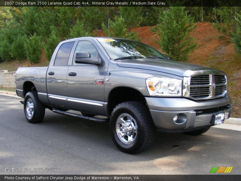 Mineral Gray Metallic / Medium Slate Gray 2007 Dodge Ram 3500 Laramie Quad Cab 4x4