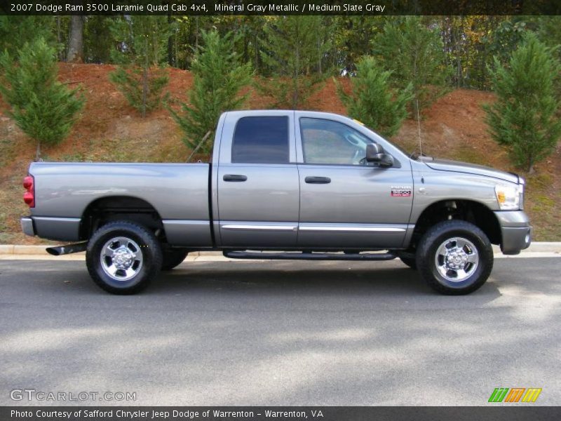 Mineral Gray Metallic / Medium Slate Gray 2007 Dodge Ram 3500 Laramie Quad Cab 4x4