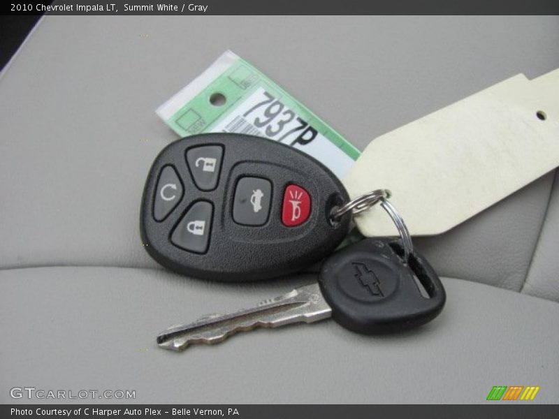 Summit White / Gray 2010 Chevrolet Impala LT