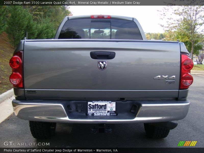 Mineral Gray Metallic / Medium Slate Gray 2007 Dodge Ram 3500 Laramie Quad Cab 4x4