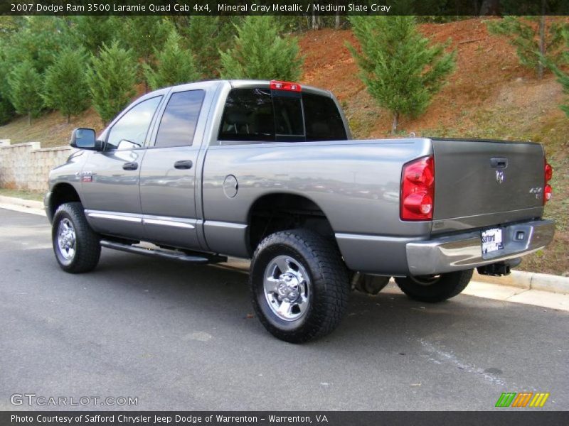 Mineral Gray Metallic / Medium Slate Gray 2007 Dodge Ram 3500 Laramie Quad Cab 4x4