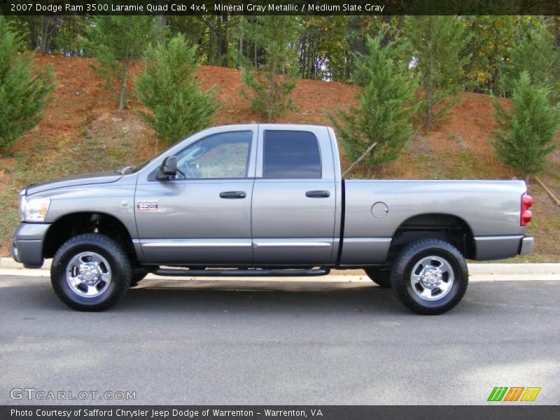 Mineral Gray Metallic / Medium Slate Gray 2007 Dodge Ram 3500 Laramie Quad Cab 4x4