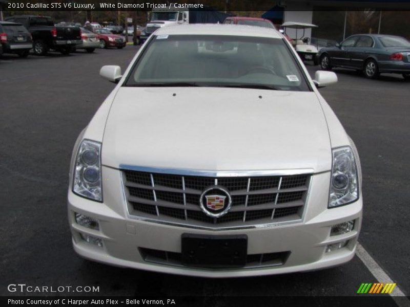 White Diamond Tricoat / Cashmere 2010 Cadillac STS V6 Luxury