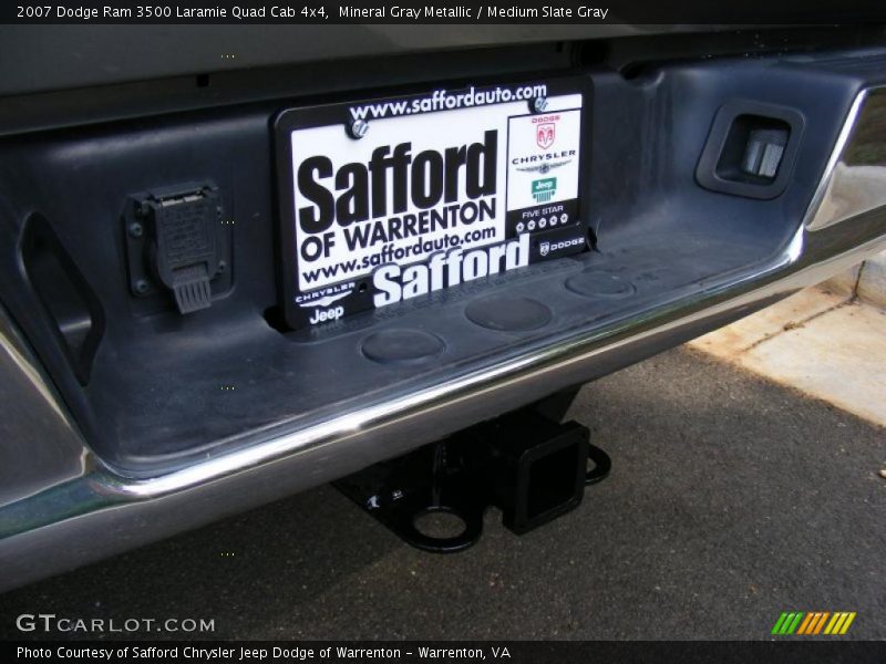 Mineral Gray Metallic / Medium Slate Gray 2007 Dodge Ram 3500 Laramie Quad Cab 4x4