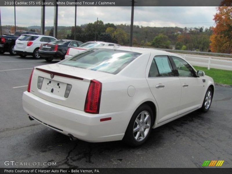 White Diamond Tricoat / Cashmere 2010 Cadillac STS V6 Luxury