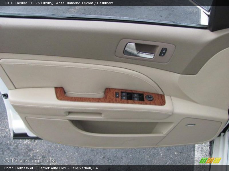 White Diamond Tricoat / Cashmere 2010 Cadillac STS V6 Luxury