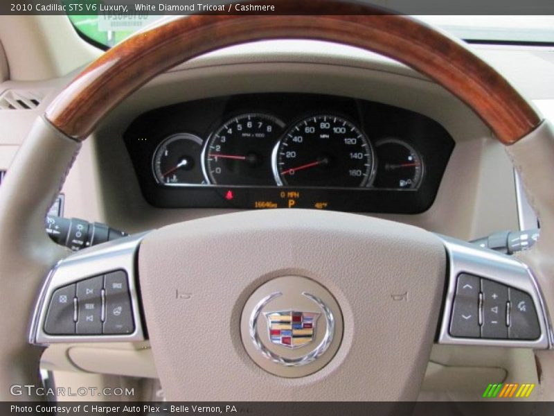 White Diamond Tricoat / Cashmere 2010 Cadillac STS V6 Luxury